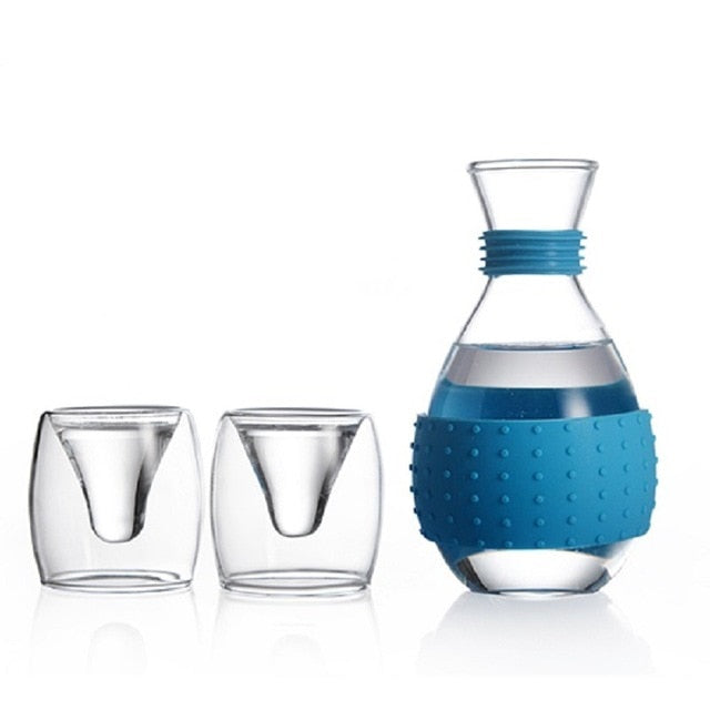 150ML Wine Set Vodka Hip Flask Bottle 15ML 45ML Positive and Negative Spirit  Bar Home Bar Sets Pot Wine Sake Hip Flask and Cup