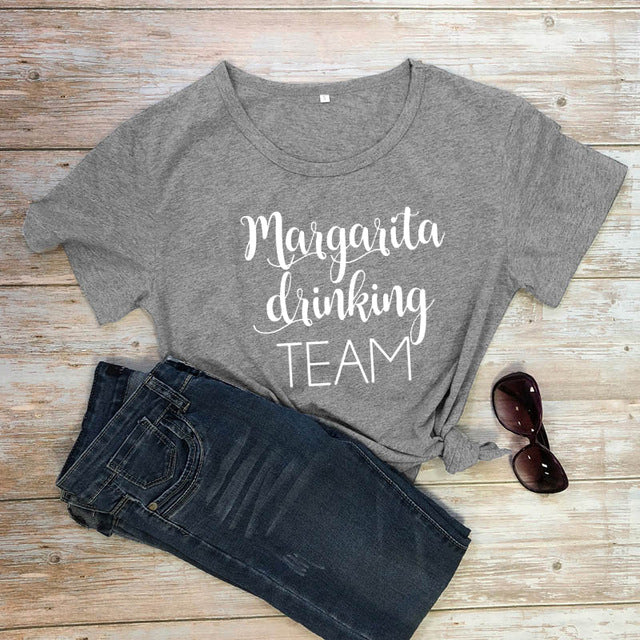 Margarita Drinking Team T-shirt Funny Unisex Cinco De Mayo Holiday Tshirt Casual Women Short Sleeve Drinking Cotton Tees Tops