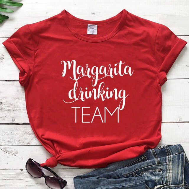Margarita Drinking Team T-shirt Funny Unisex Cinco De Mayo Holiday Tshirt Casual Women Short Sleeve Drinking Cotton Tees Tops